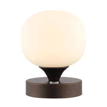 Owen 6.13" Bohemian Farmhouse Iron Rechargeable Integrated LED Table Lamp - JONATHAN Y